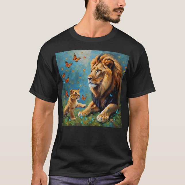 Lion And Cub T-Shirt (Front)