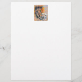 "Lion and Lamb" 8.5"x11" Letterhead