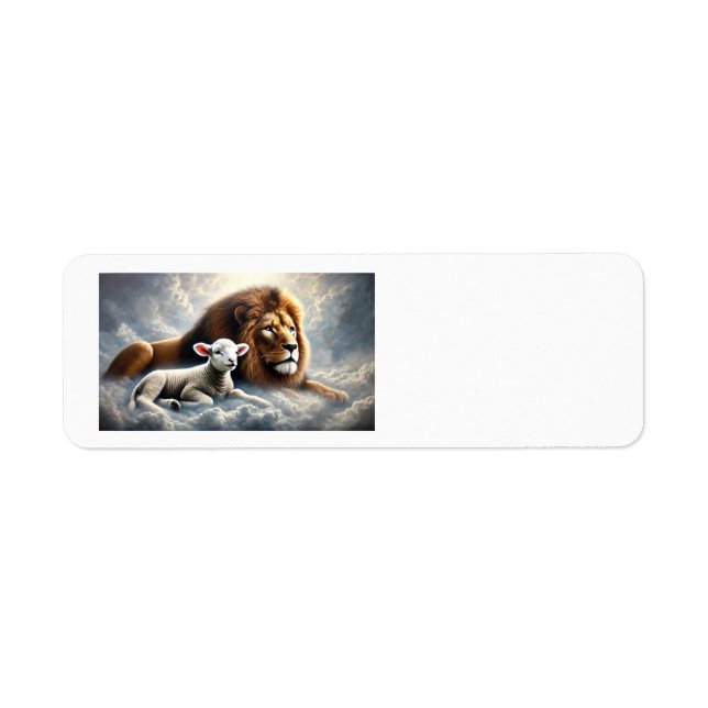 Lion and Lamb Address Labels (Front)