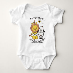 Lion and Lamb Babies Baby Bodysuit