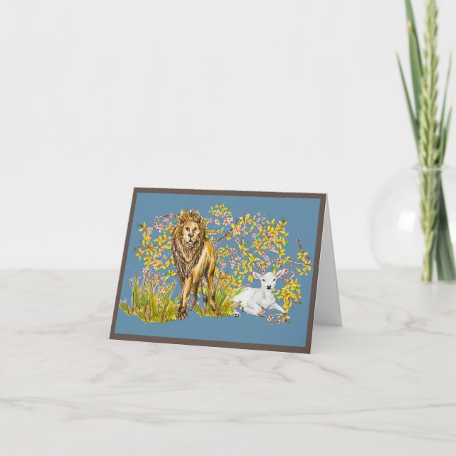 Lion and Lamb Card (Front)
