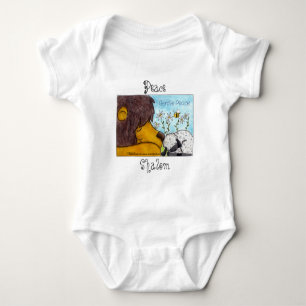 Lion and Lamb Gentle Peace Baby Bodysuit