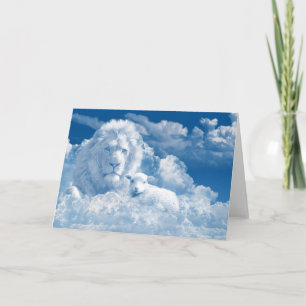 Lion and Lamb Greeting Card