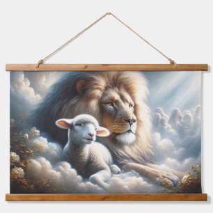 Lion and Lamb Hanging Tapestry
