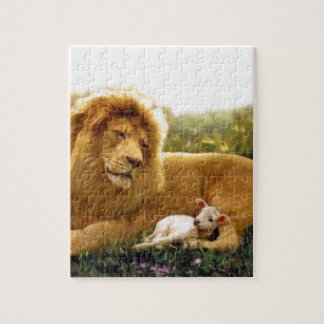 Lion and Lamb Jigsaw Puzzle