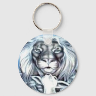Lion and Lamb Keychain