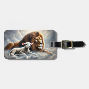 Lion and Lamb Luggage Tag