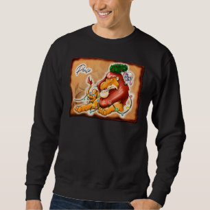 LION AND LAMB PEACE by Jeff Willis Art Sweatshirt