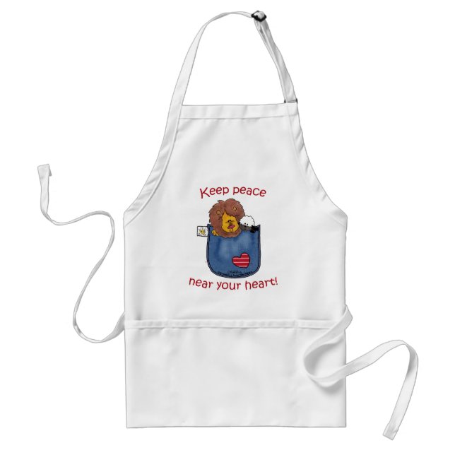 Lion and Lamb pocket pals Standard Apron (Front)