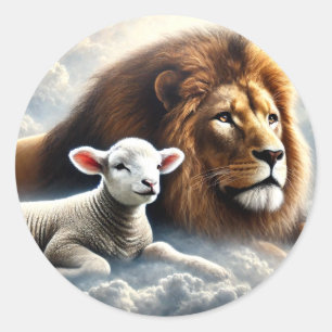 Lion and Lamb Stickers