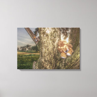 Lion and Leopard are Friends Canvas Print