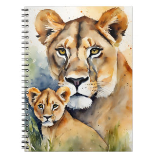 Lion and Lioness Notebook