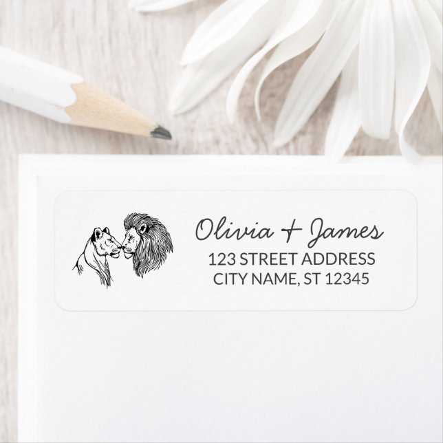 Lion and Lioness Return Address   (Insitu)