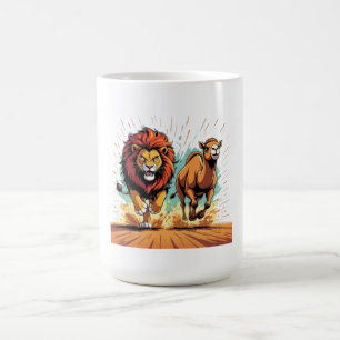 Lion and Llama Dash Coffee Mug