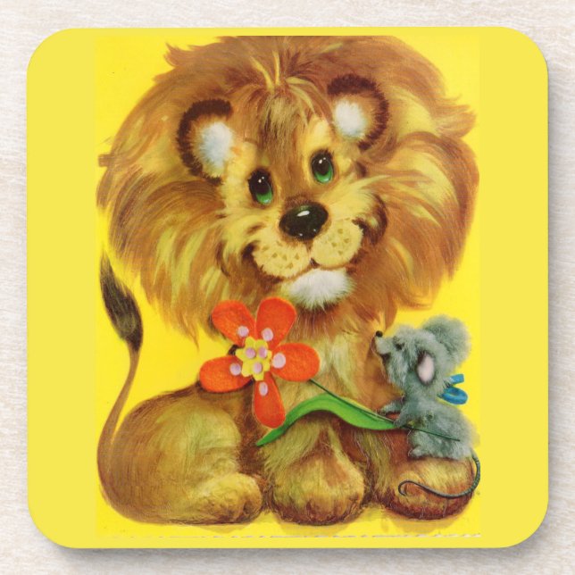 lion and mouse coaster (Front)
