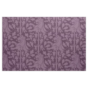 Lion and Oak, Aubergine Fabric