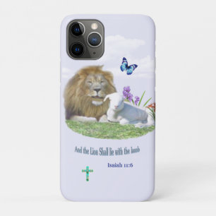 Lion and the lamb Bible verse iPhone 11 Pro Case