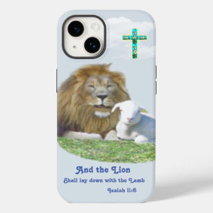 Lion and the lamb Bible verse Case-Mate iPhone 14 Case