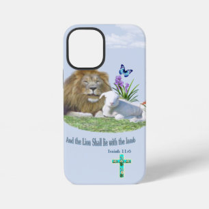 Lion and the lamb Bible verse iPhone 12 Mini Case