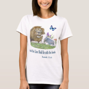 Lion and the lamb Bible verse T-Shirt