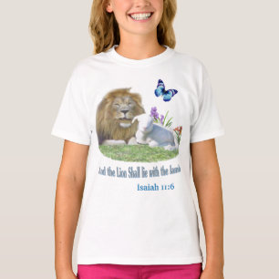 Lion and the lamb Bible verse T-Shirt