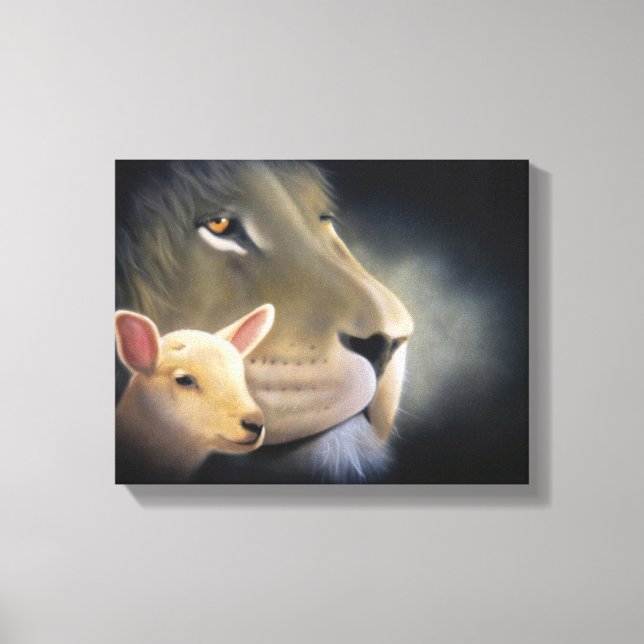 Lion and the Lamb Canvas Print (Front)