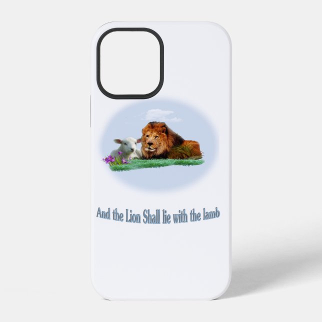 Lion and the Lamb iPhone Case (Back)