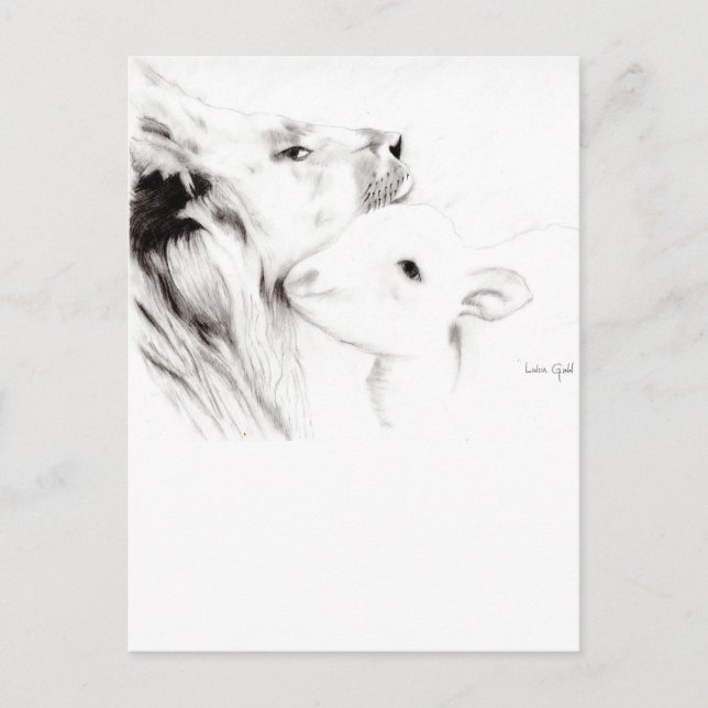 Lion and the Lamb Postcard (Front)