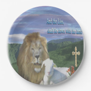 Lion and the Lamb products Paper Plate