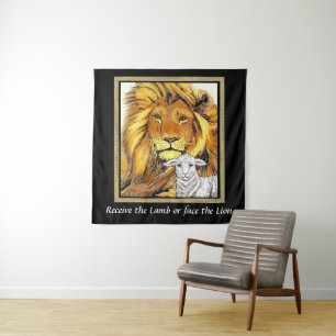 Lion and the Lamb    Tapestry