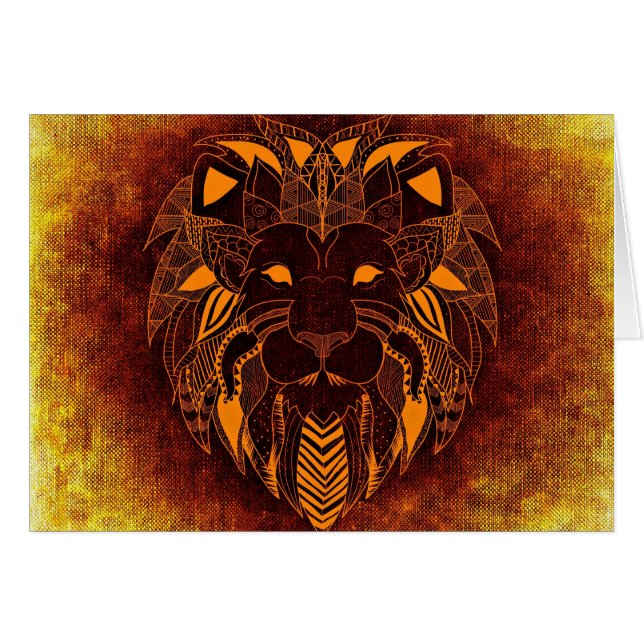 Lion animal sauvage abstrait (Devant horizontal)