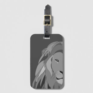 Lion Animal Side View Lion Luggage Tag