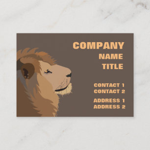 Lion Animal Wildlife Business Card