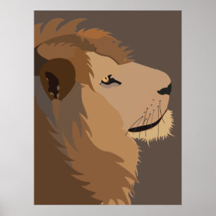 Lion Animal Wildlife King Of The Jungle Poster