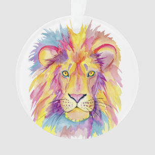 Lion aquarelle coloré