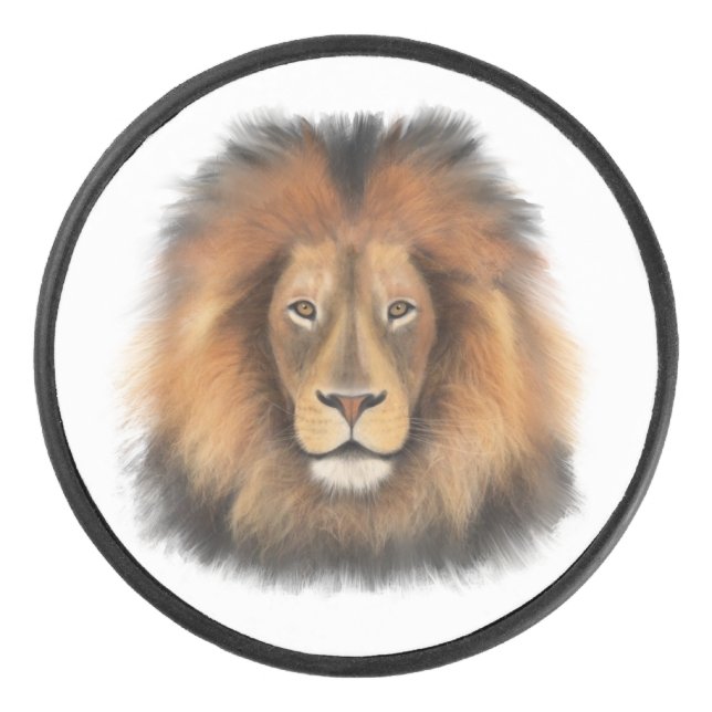 lion aquarelle Leo roi safari animal jungle chat (Devant)