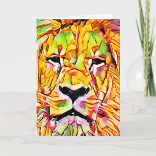 Lion Art Card