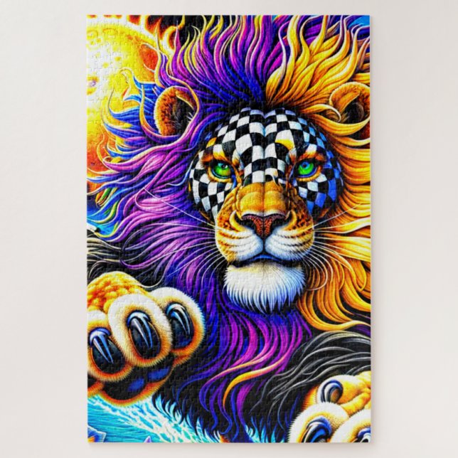 Lion Art Jigsaw Puzzle (Vertical)