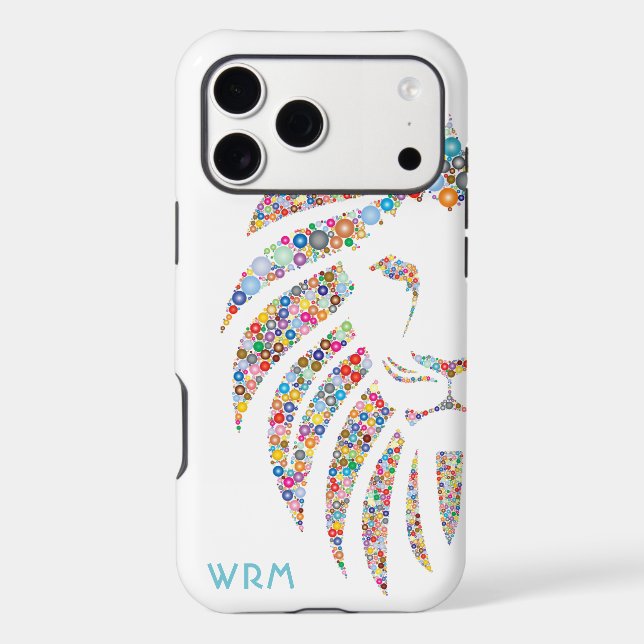 Lion Art Monogram Colourful (Back)