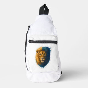 Lion Artwork – Bicolor Sling Bag