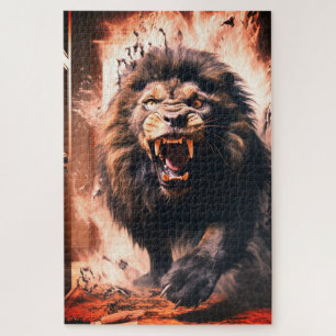 Lion Artwork Jigsaw Puzzle