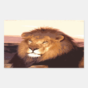 Lion Artwork Sticker