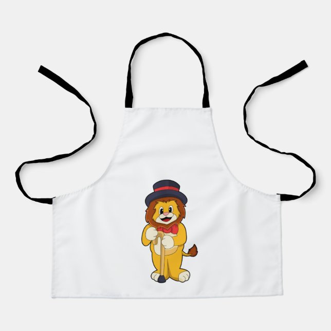 Lion as Gentleman with Hat Apron (Front)