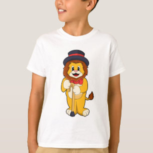 Lion as Gentleman with Hat T-Shirt