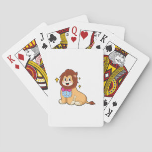 Lion as Gentleman with Tie.PNG Playing Cards