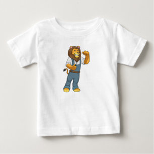 Lion as Handyman Screwdriver Baby T-Shirt