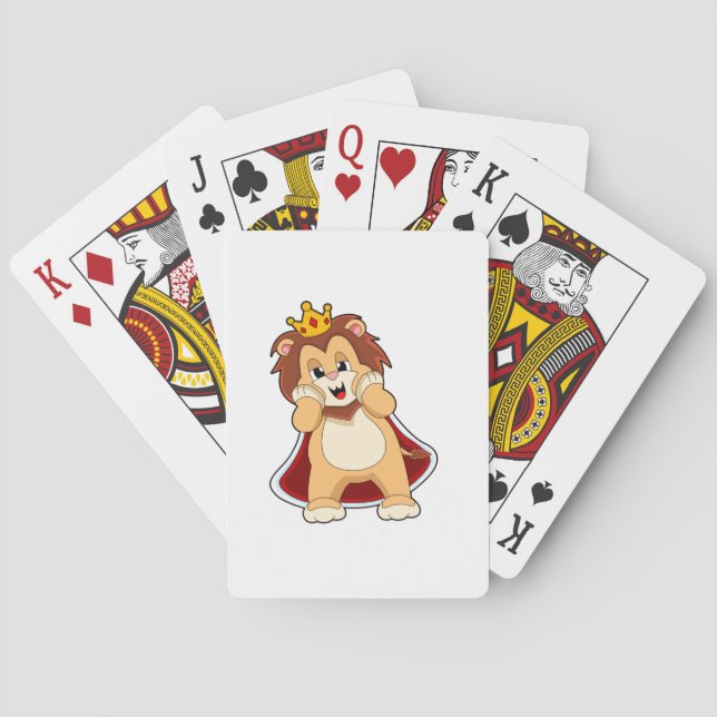 Lion as King with Crown.PNG Playing Cards (Back)