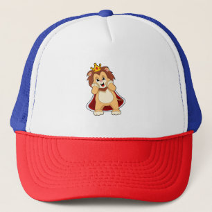 Lion as King with Crown.PNG Trucker Hat