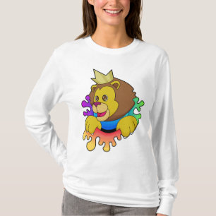 Lion as King with Crown T-Shirt