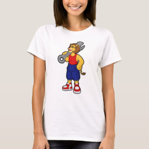 Lion as Mechanic with Wrench T-Shirt